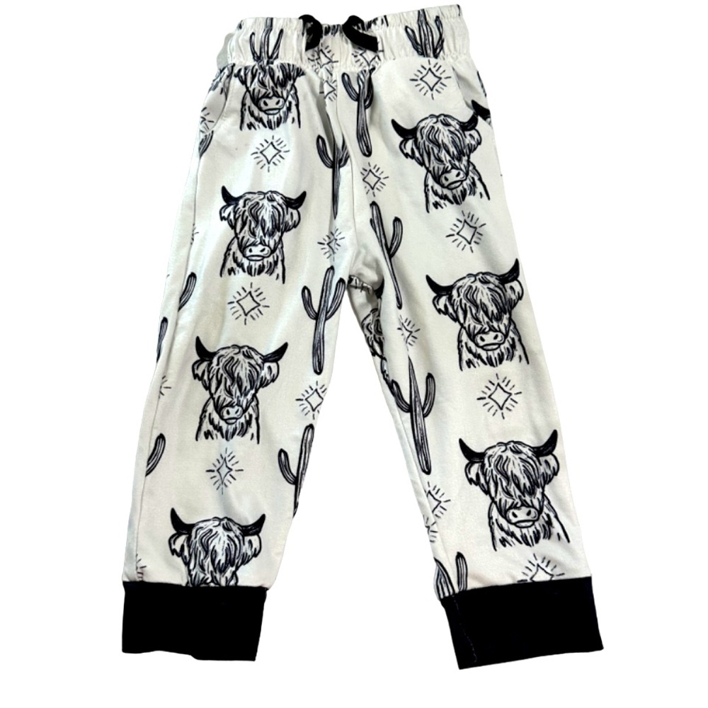 Highland Cow Joggers | 12 Months